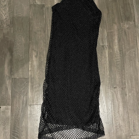 Zara Black mesh net dress - Picture 6 of 6
